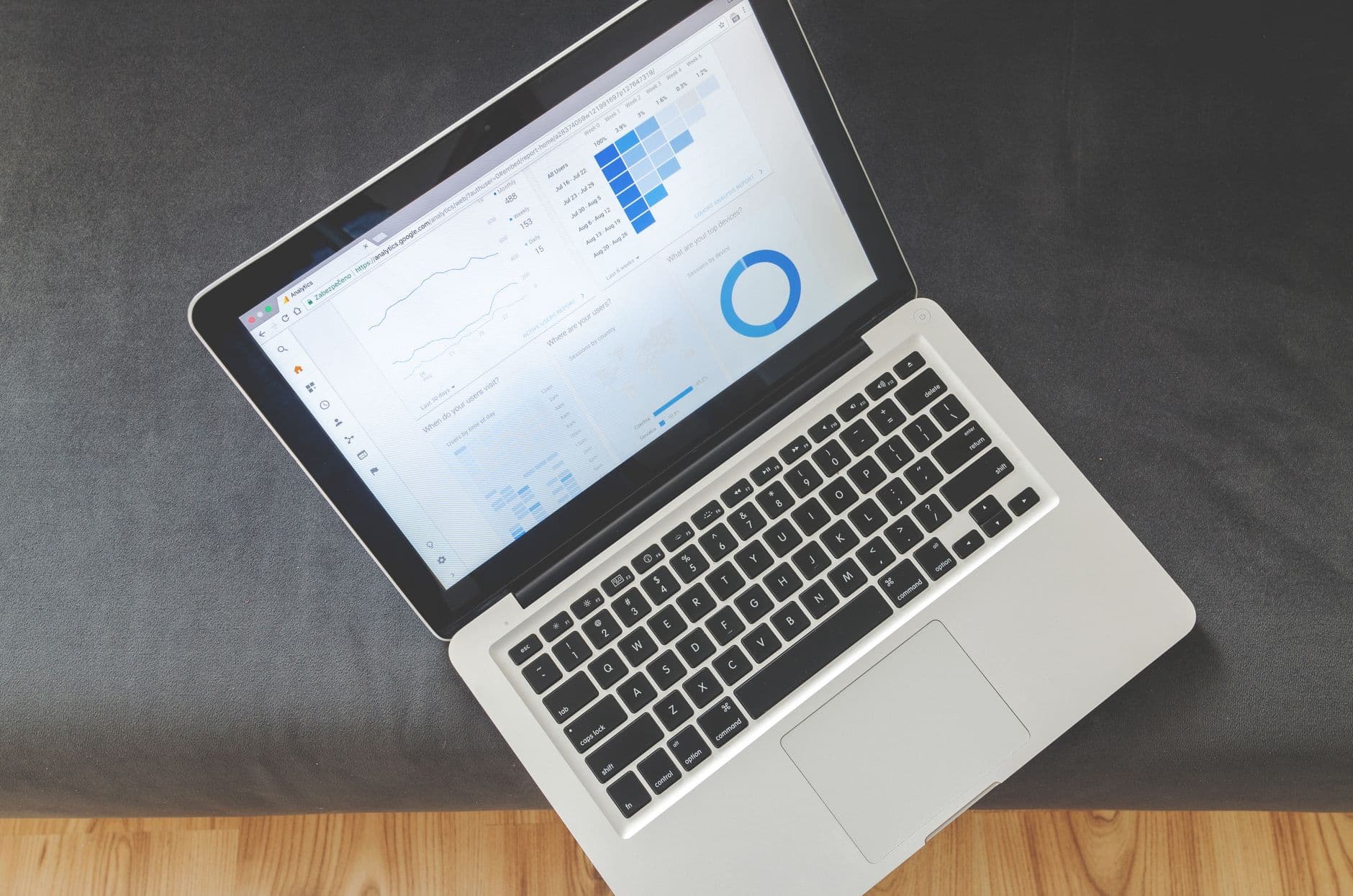 Search and marketing analytics on a screen